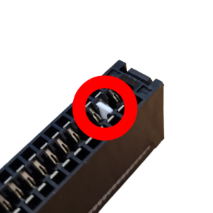 Détrompeur connecteur Floppy Edge (Edge connector key)